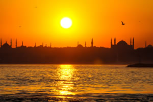 Folletos de paquete de viajes de Tierra Santa con Israel y Estambul Turquia